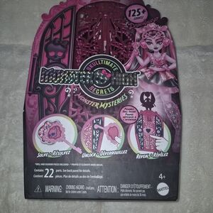 monster high playset in pink and black